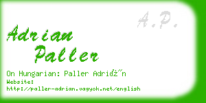 adrian paller business card
